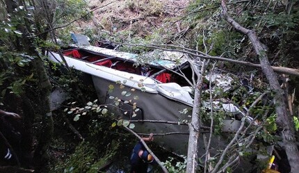 Samsun'da yolcu otobüsü dereye yuvarlandı: Ölü ve yaralılar var - yasam