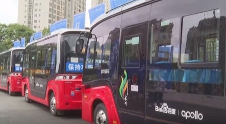 Çin’de sürücüsüz 3 otobüs testlere başladı - dunya