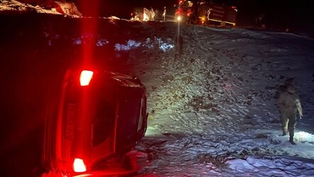Erzurum'da araba devrildi, 1 kişi hayatını kaybetti - yasam