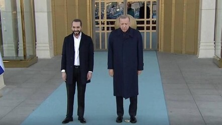 Erdoğan, El Salvador Cumhurbaşkanı Bukele'yi resmi törenle karşıladı - dunya