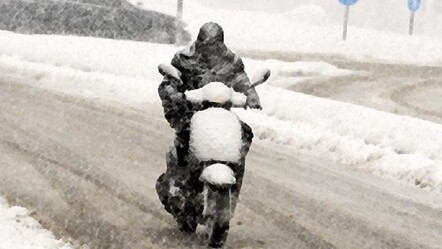 İstanbul'da kar sebebiyle motosiklet ve scooter kullanımı yasaklandı - gundem