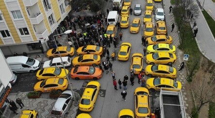 İstanbul’da taksimetre kuyruğu havadan görüntülendi - ekonomi