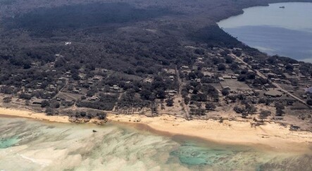 Tonga'da yaşanan felaket havadan görüntülendi - teknoloji