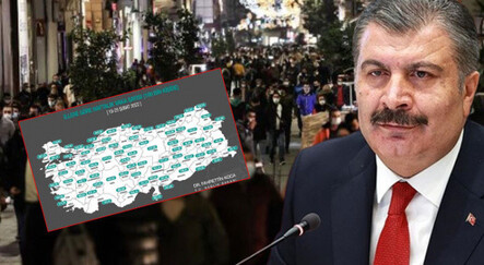 Bakan Koca il il haftalık koronavirüs haritasını paylaştı (19-25 Şubat) - saglik