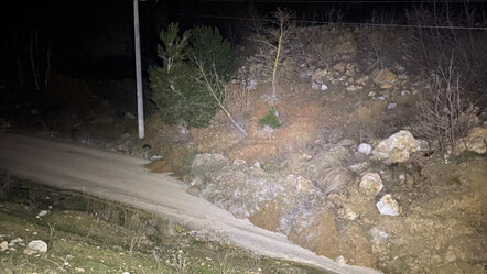 Bursa'da heyelan baraj yolunu ulaşıma kapadı - gundem