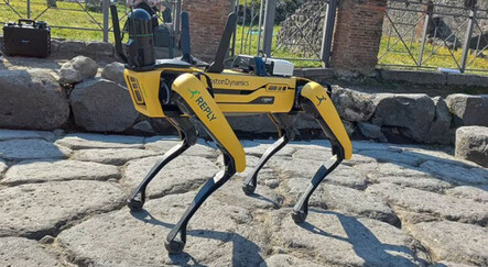 Robot köpek Spot bu kez İtalya'nın antik kentini define avcılarından koruyor - dunya