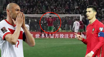 Ronaldo’dan olay hareket! Burak Yılmaz’ın dikkatini işte böyle dağıttı - spor