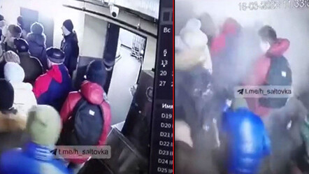 Rusya sivilleri vurdu! Market sırasında bomba - dunya