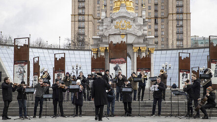 Zelenskiy'e sanatsal destek: Patlama seslerinin gölgesinde klasik müzik konseri - dunya