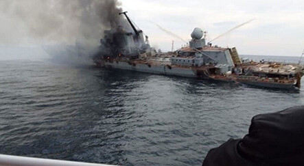 Batan Moskova kruvazörüyle ilgili ilk açıklama geldi! Mürettebattan 396 kişi kurtarıldı - dunya