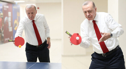 Cumhurbaşkanı Erdoğan’dan gençlere masa tenisi dersi - gundem