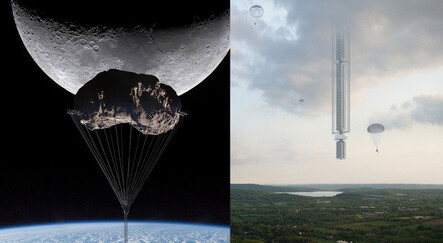 Devasa uçan gökdelen göktaşına bağlanıp sarkıtılacak - teknoloji