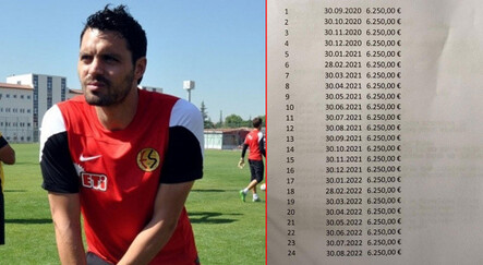 Eskişehirspor hala Sebastián Pinto'nun borcunu ödüyor!