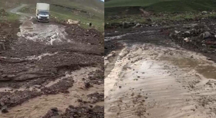 Iğdır'da sağanak hayatı olumsuz etkiledi, köy yolu ulaşıma kapandı - yasam