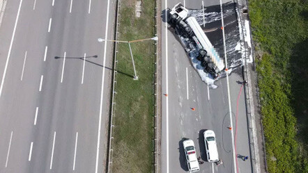 Anadolu Otoyolu'da tanker devrildi: Ankara ve İstanbul istikameti trafiğe kapandı - yasam