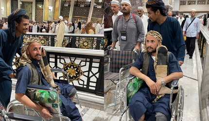 Ayağı kucağında tavafla hacı oldu - dunya