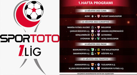 Spor Toto 1. Lig'de 2022-2023 sezonu ne zaman başlıyor? İlk 8 haftanın programı açıklandı - spor