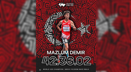 Atletizm haberleri... 10 bin metre yürüyüşte milli atlet Mazlum Demir altın madalya kazandı - spor