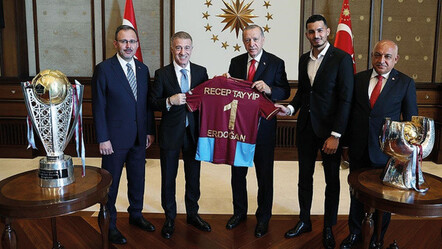 Cumhurbaşkanı Erdoğan, Trabzonspor heyetini kabul etti - spor