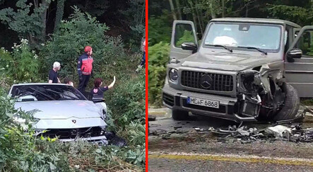 Yayla yolunda lüks kaza: Milyonluk araçlar çarpıştı - yasam