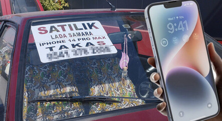 Ankara'daki ilana ilgi büyük: iPhone'u getir, otomobili götür - teknoloji