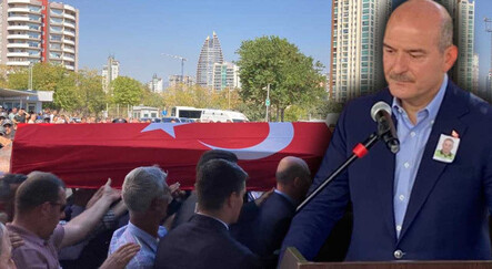 Şehit polise acı veda! Bakan Soylu Mersin şehidi için düzenlenen törende gözyaşlarına tutamadı - gundem