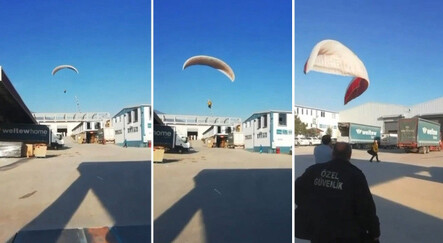 İşe paraşütle uçarak gitti - yasam