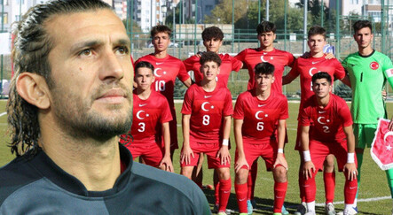 Rüştü Reçber’in oğlu babasının izinde: İlk kez milli forma giyerek sahanın tozunu attırdı - spor