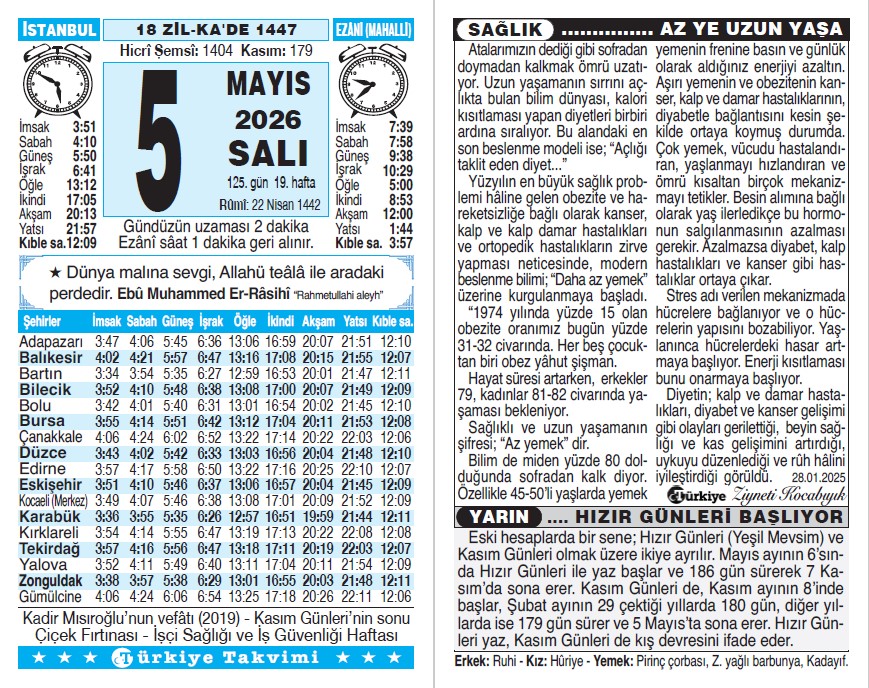 Takvim