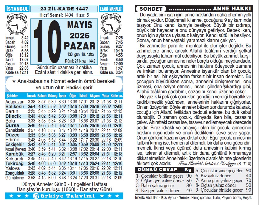 Takvim