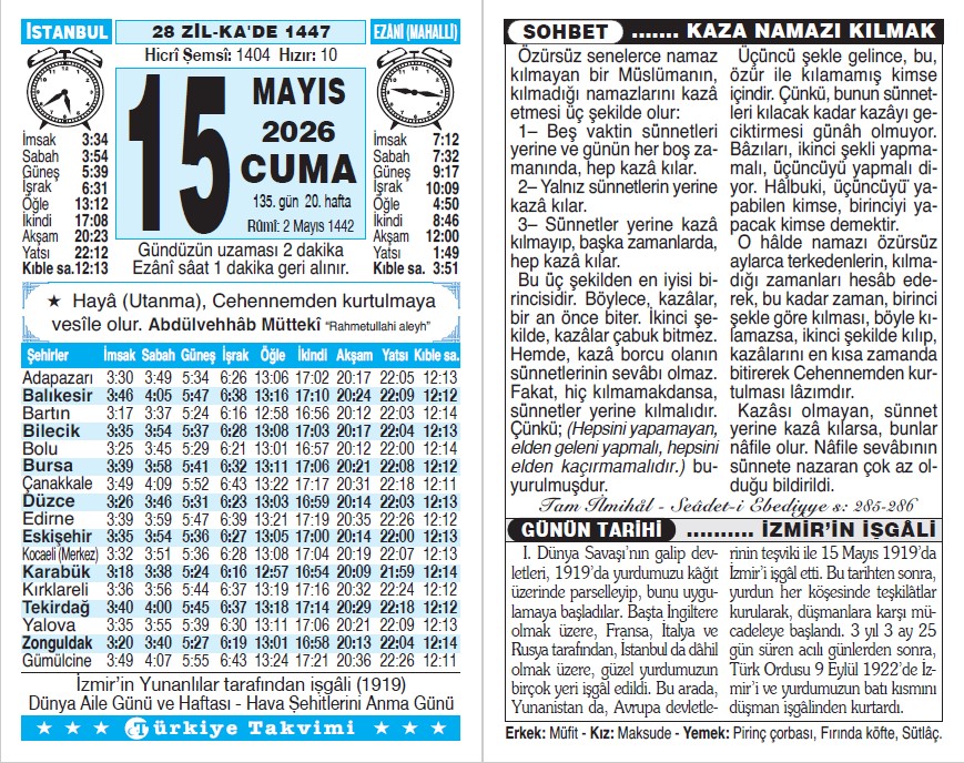 Takvim