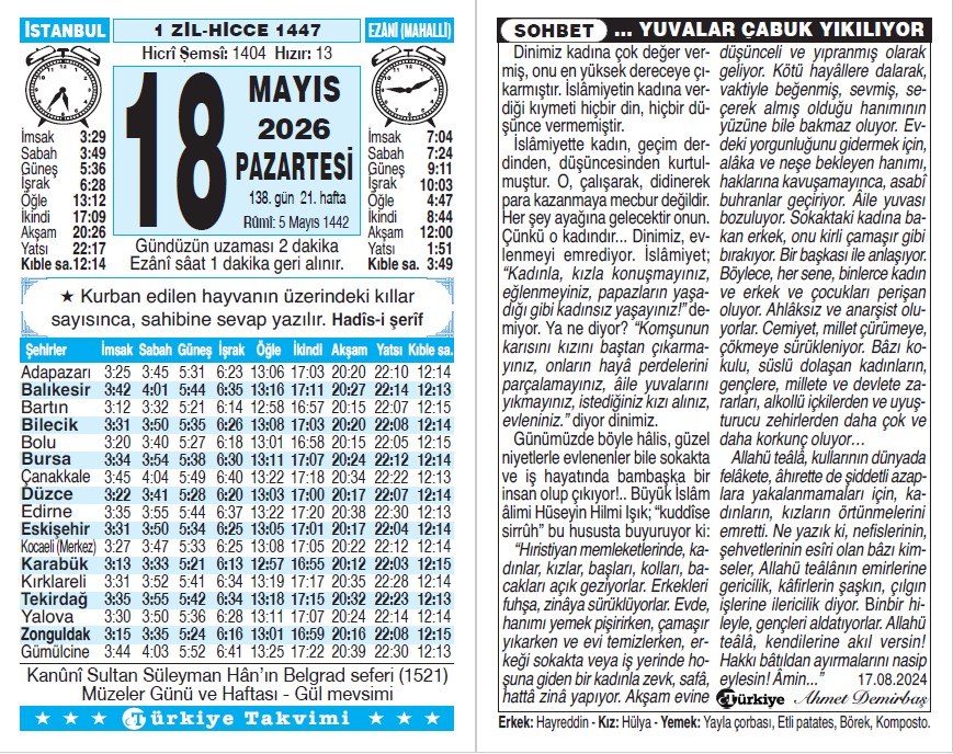 Takvim