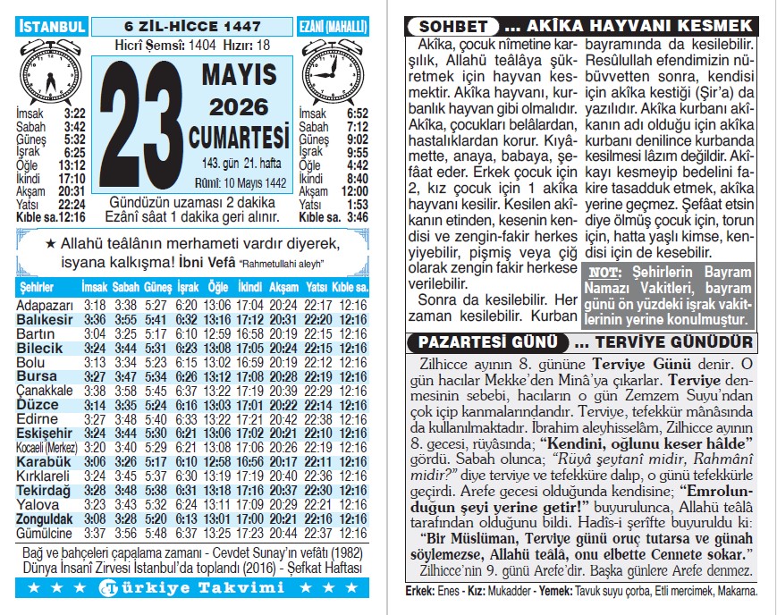 Takvim