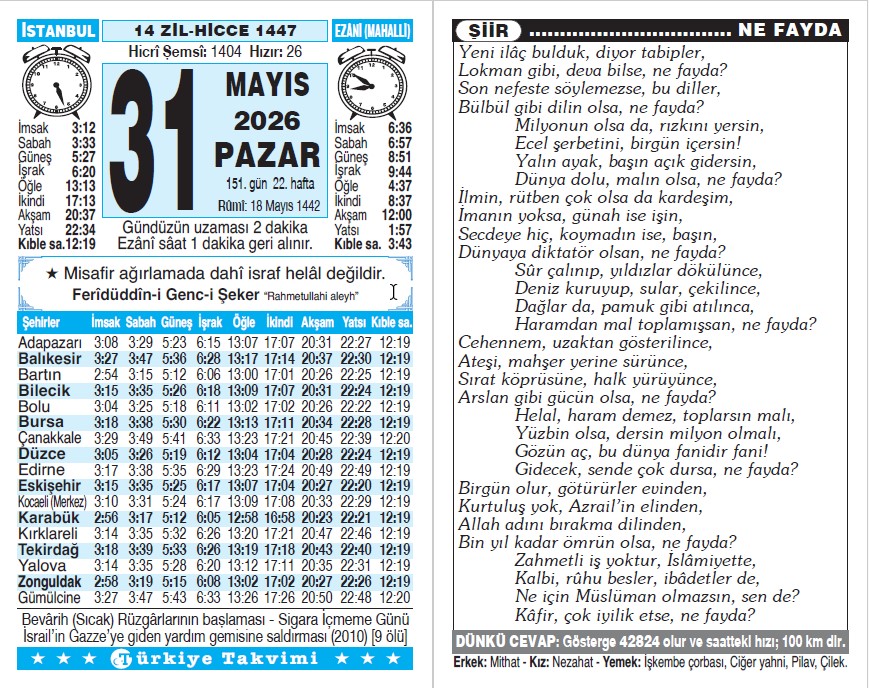 Takvim