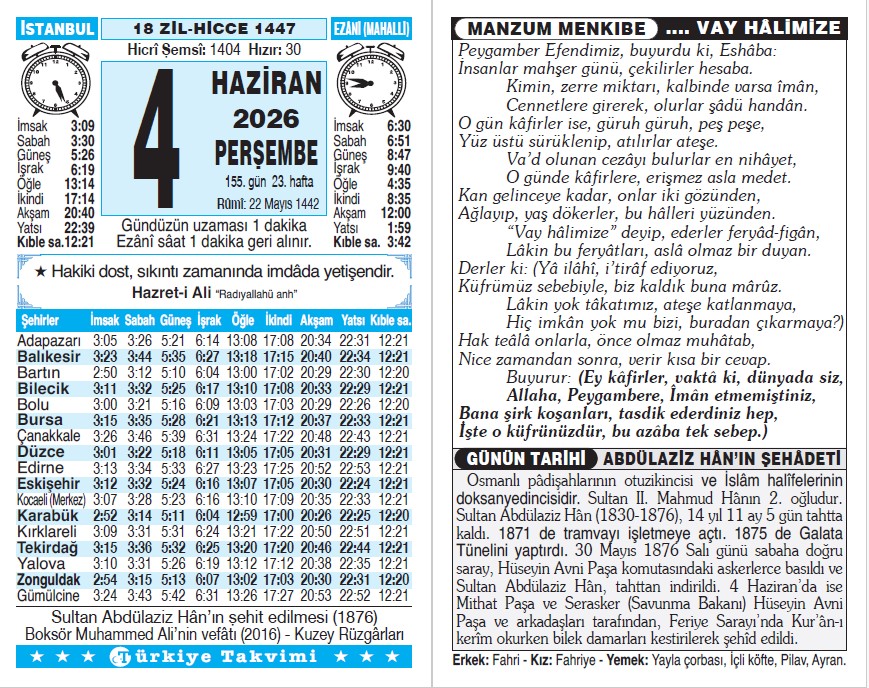 Takvim