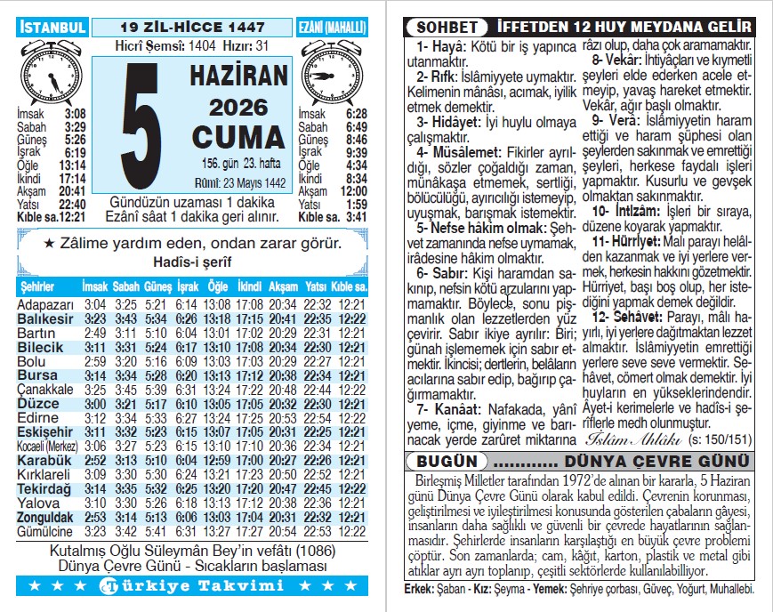 Takvim