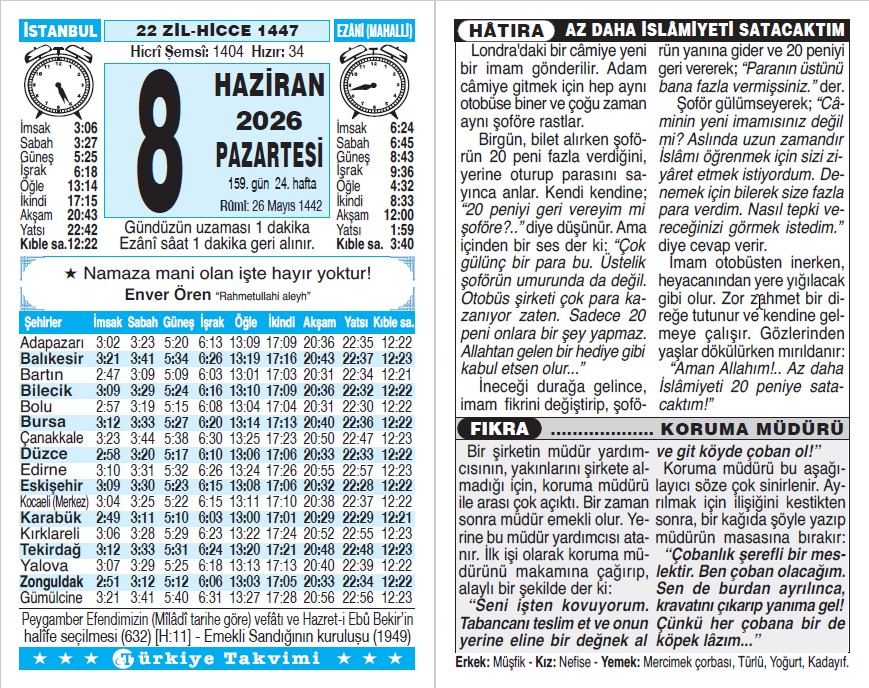 Takvim