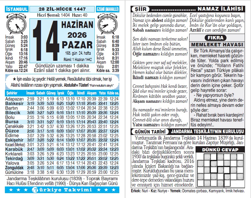 Takvim