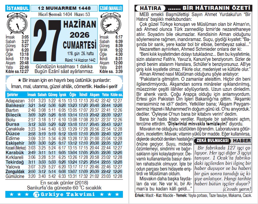 Takvim