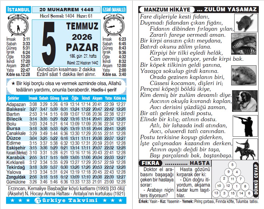 Takvim