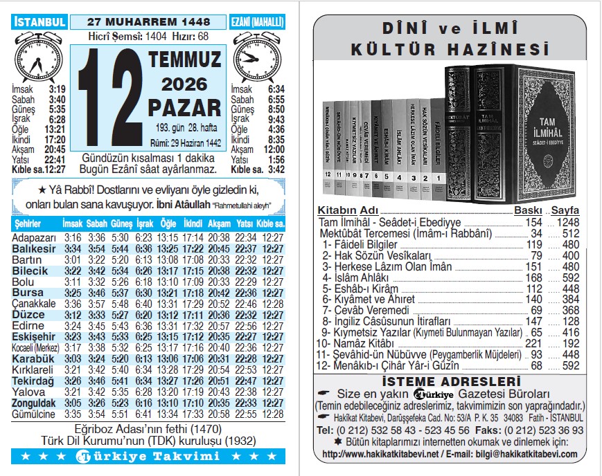 Takvim