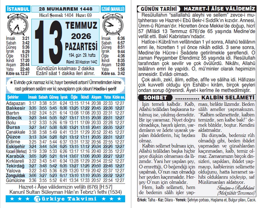 Takvim
