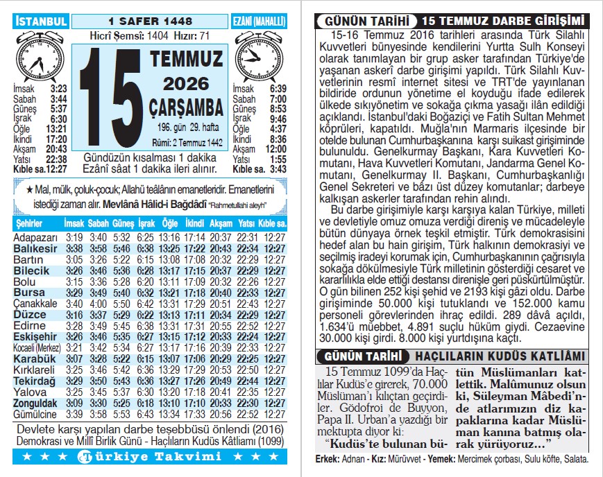 Takvim