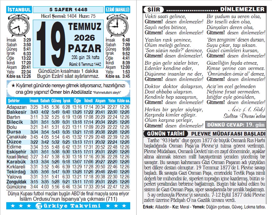 Takvim