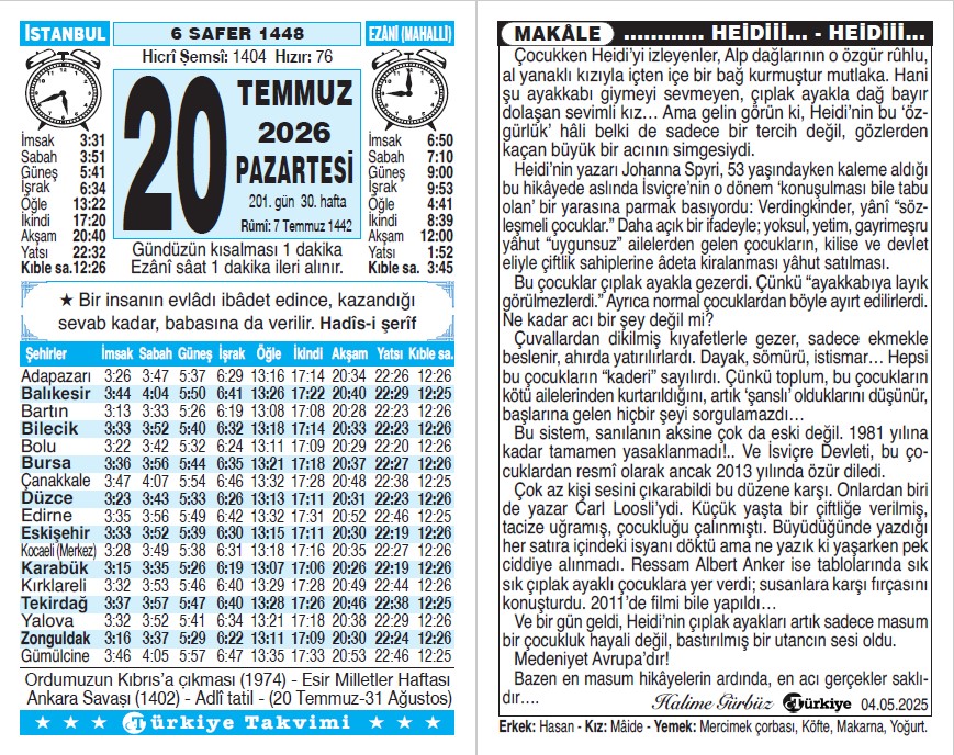 Takvim