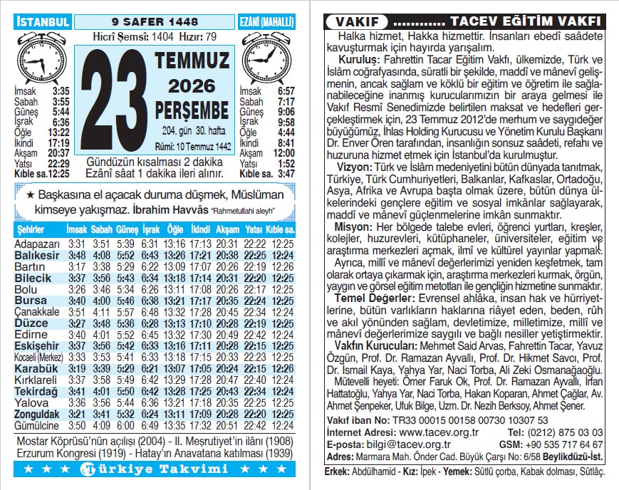 Takvim