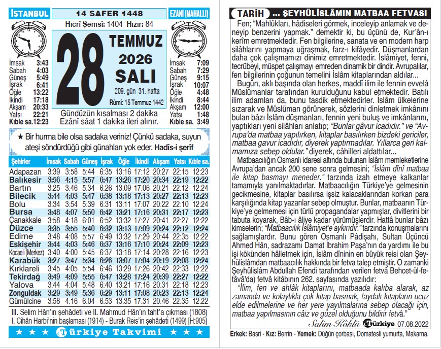 Takvim