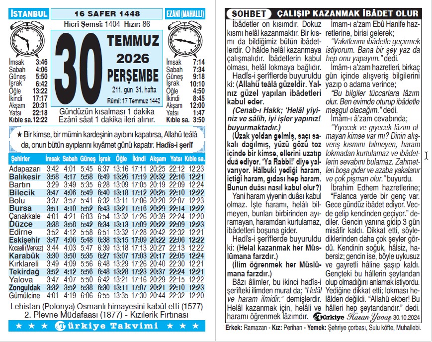 Takvim