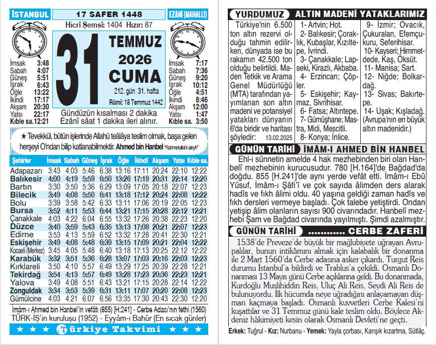 Takvim