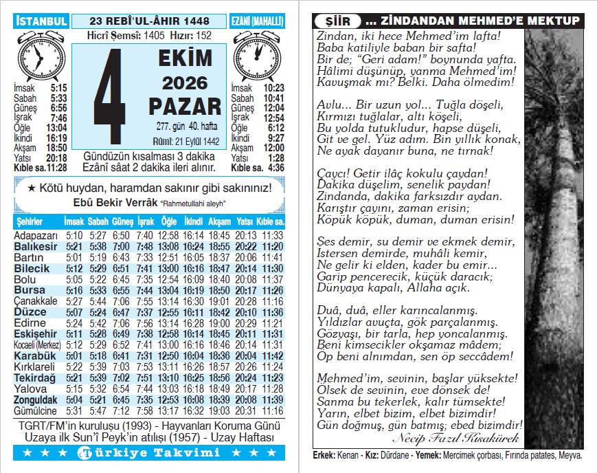 Takvim